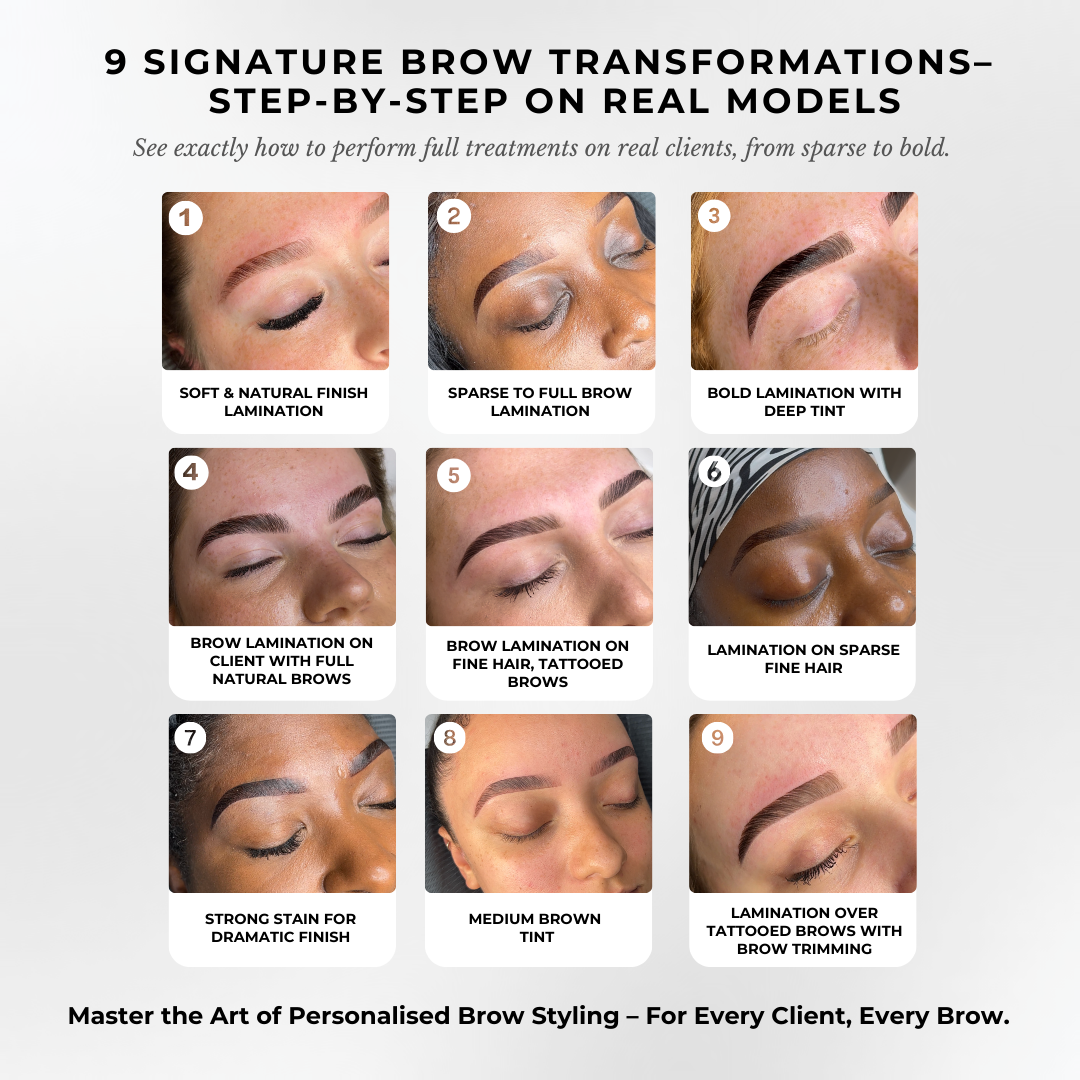 Brow Lamination, Tinting & Waxing Online Course