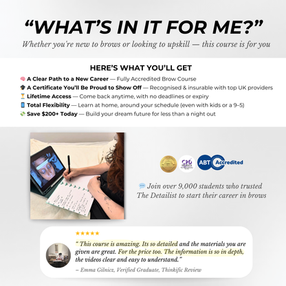 ALL-IN-ONE Bundle Brow Artist Course